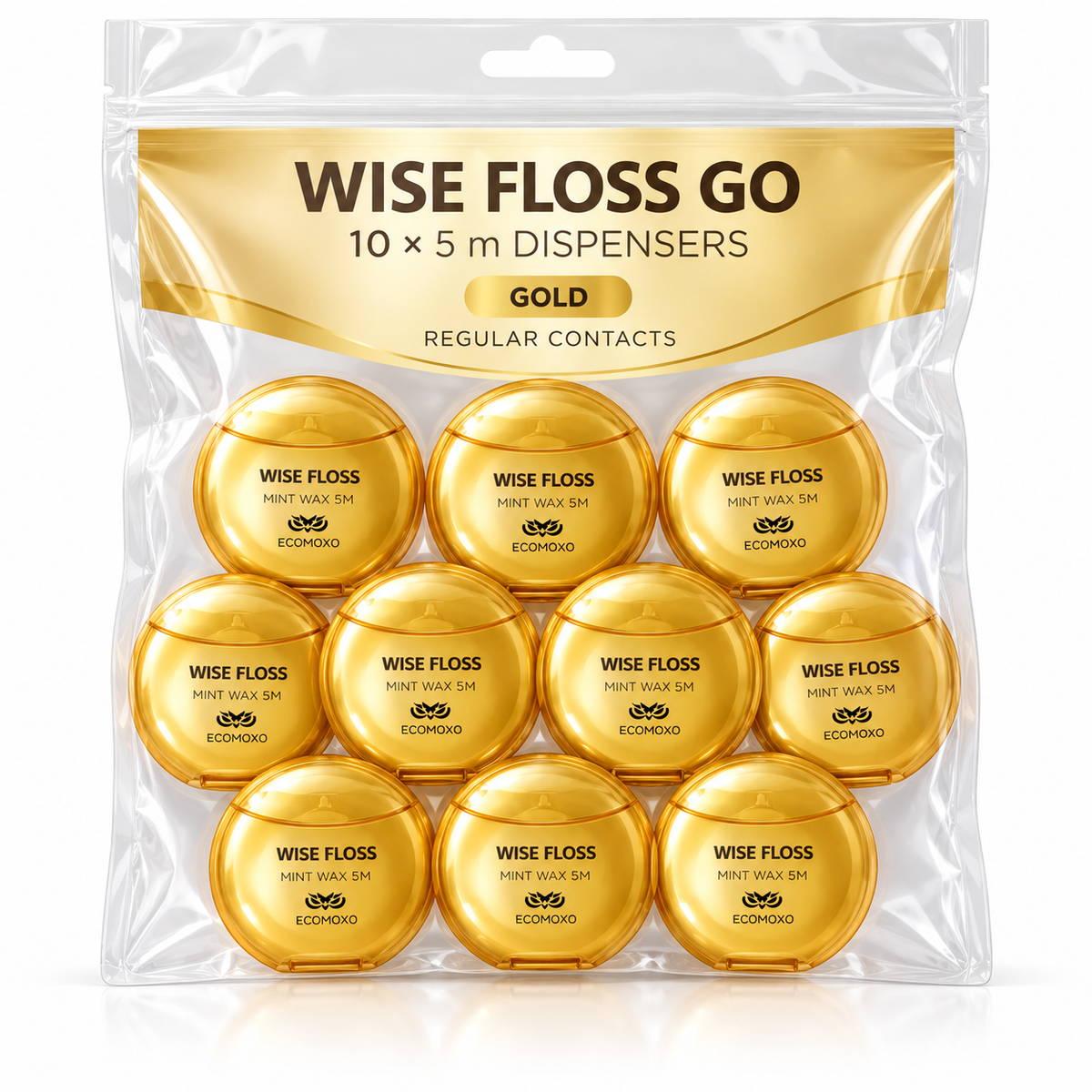 WISE FLOSS GO - 5M - 10/bag