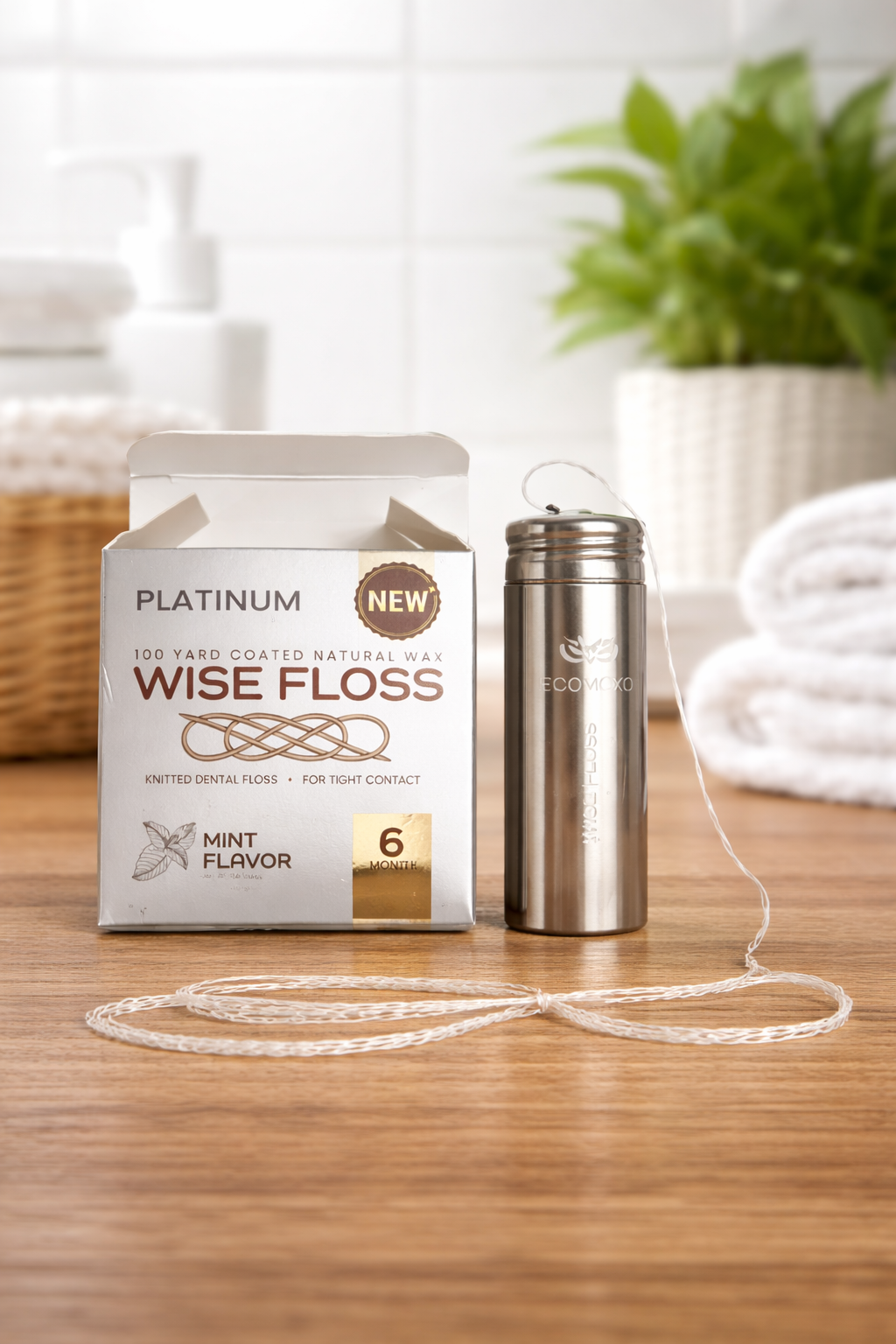 Wise Floss PLATINUM (For Tight Contact) - 6 Month Supply - 12 pack