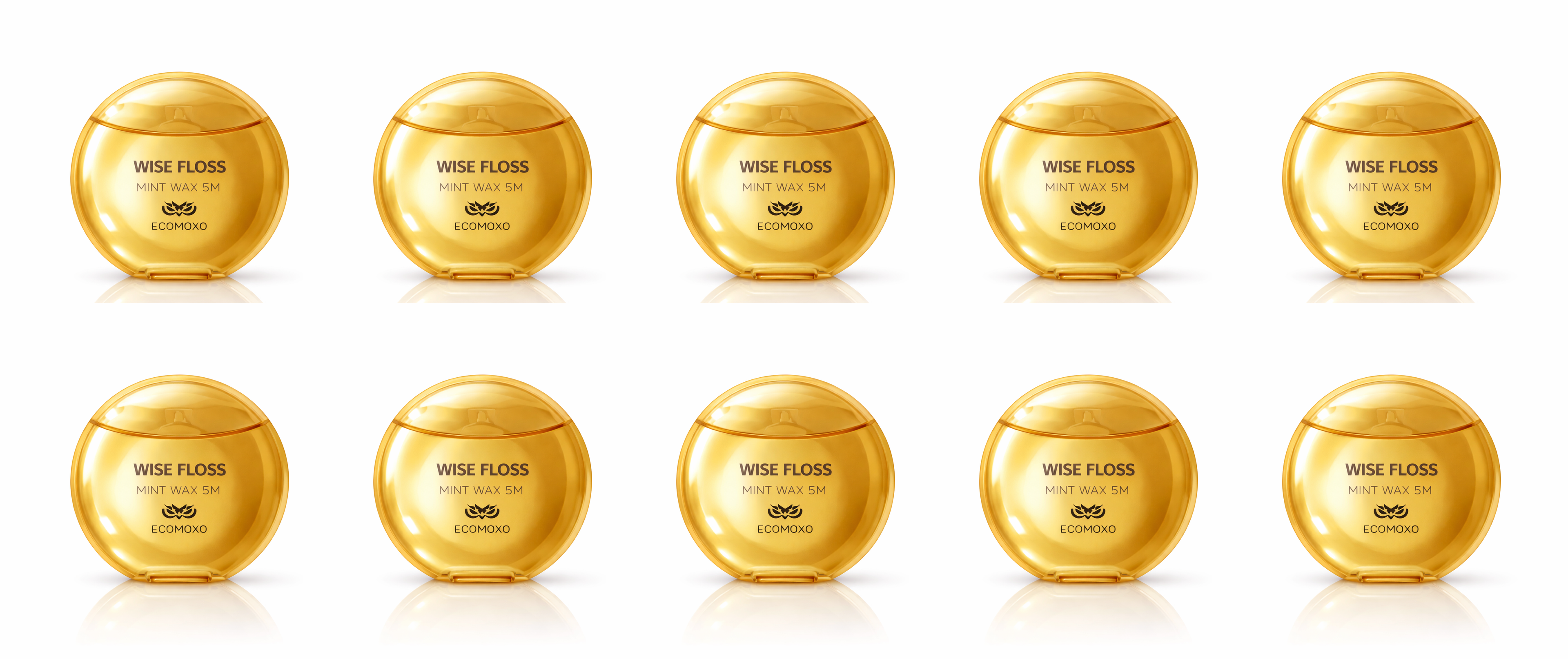 Wise Floss Gold (For Regular Contact)– 10-Pack