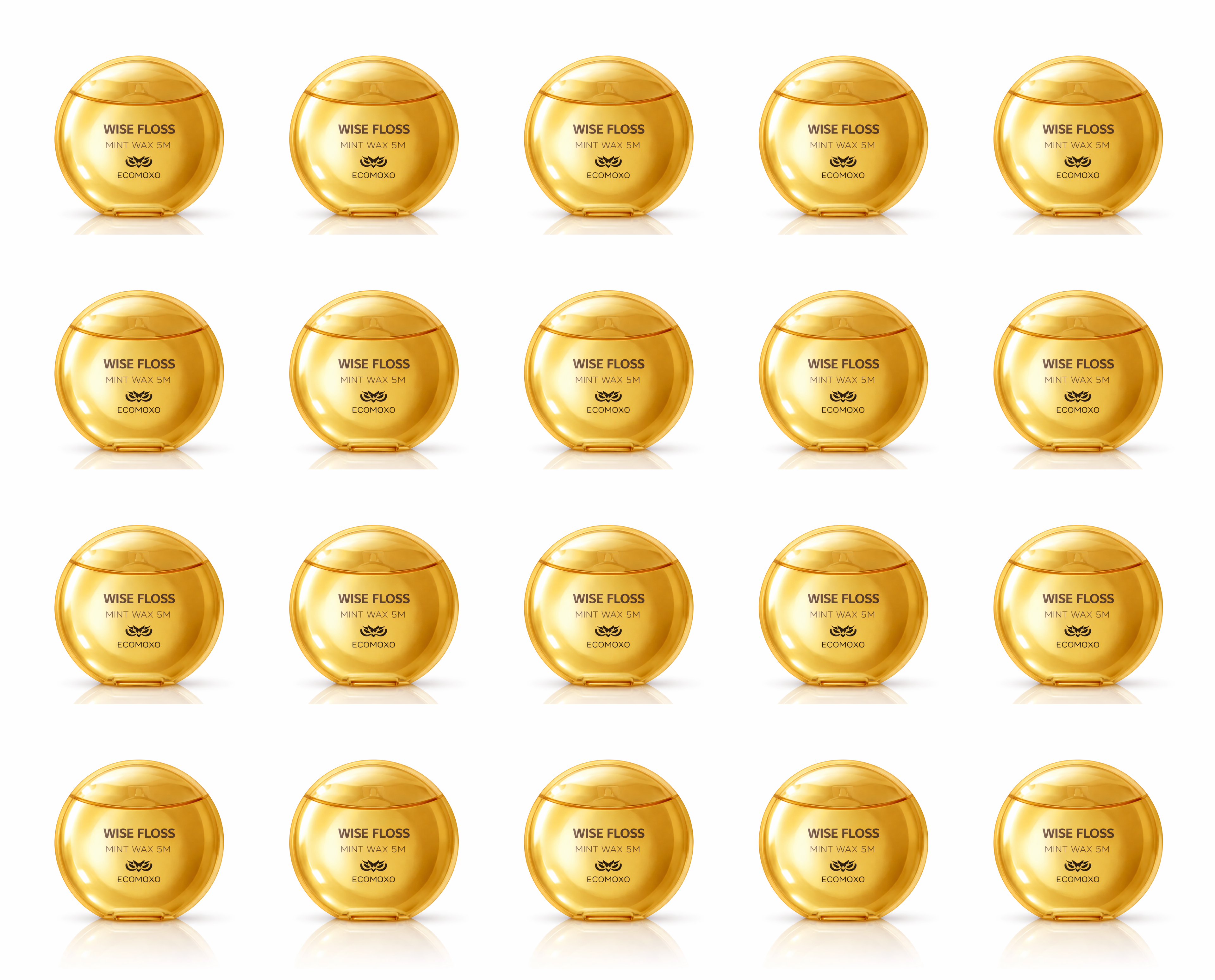 Wise Floss Gold (For Regular Contact) – 20-Pack