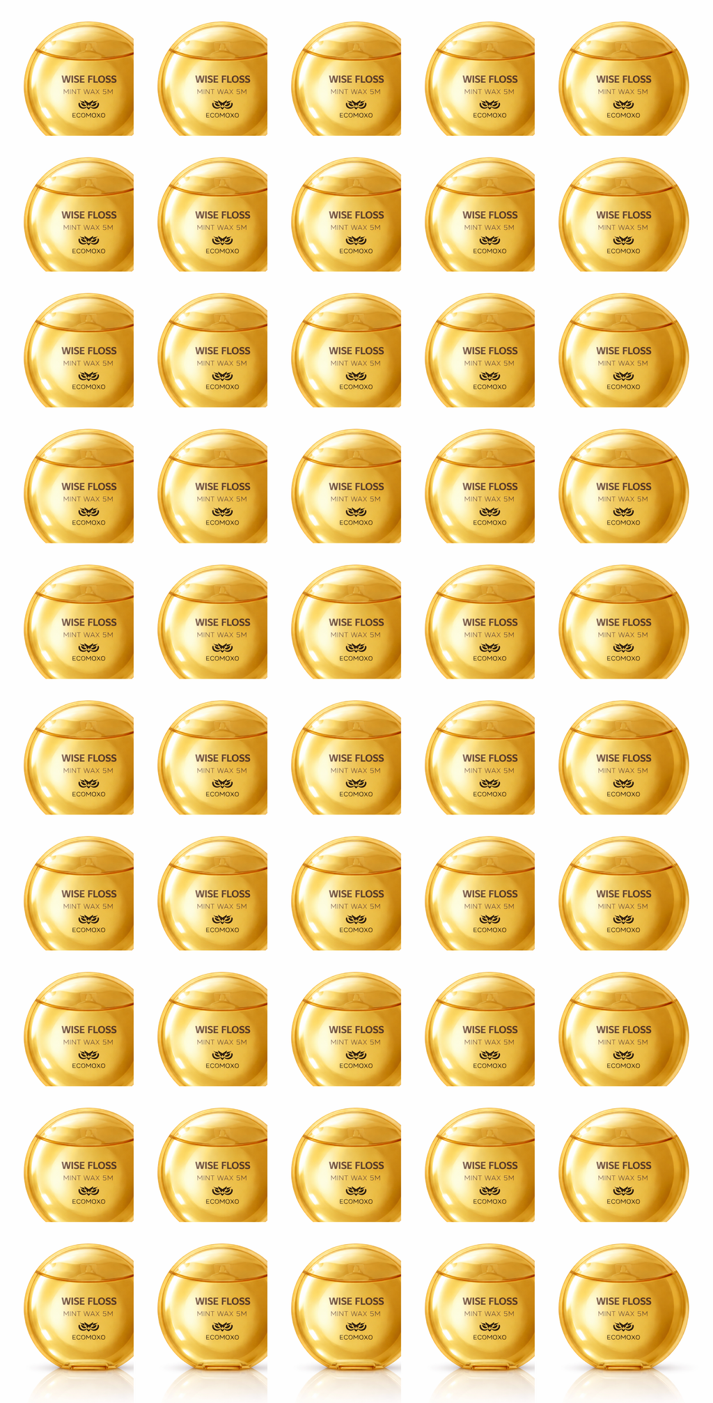 Mixed Wise Floss 5m (Gold-25 Platinum-25)– 50-Pack